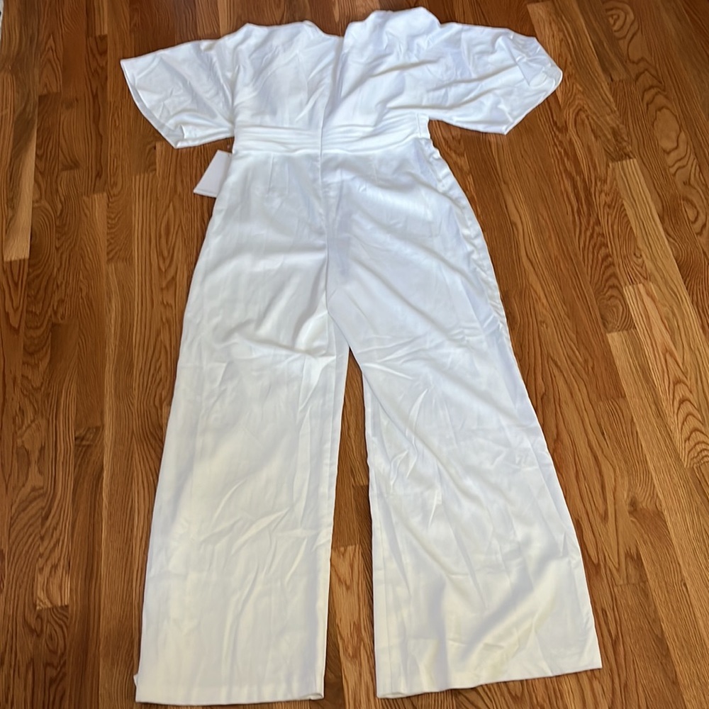 BHLDN x Theia Kenneth White Bridal Jumpsuit - Picture 14 of 16
